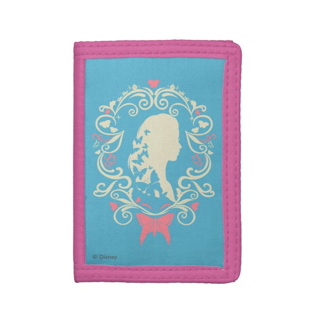 Cinderella Butterfly Cameo Trifold Wallet (Front Vertical)