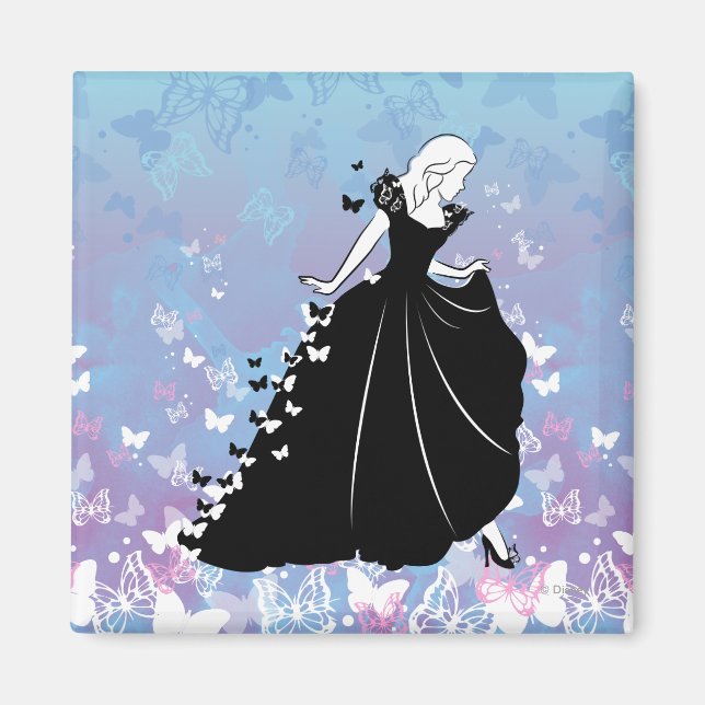 Cinderella Butterfly Dress Silhouette 2 Magnet (Front)