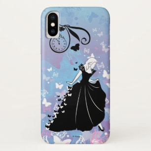 Cinderella Butterfly Dress Silhouette iPhone X Case
