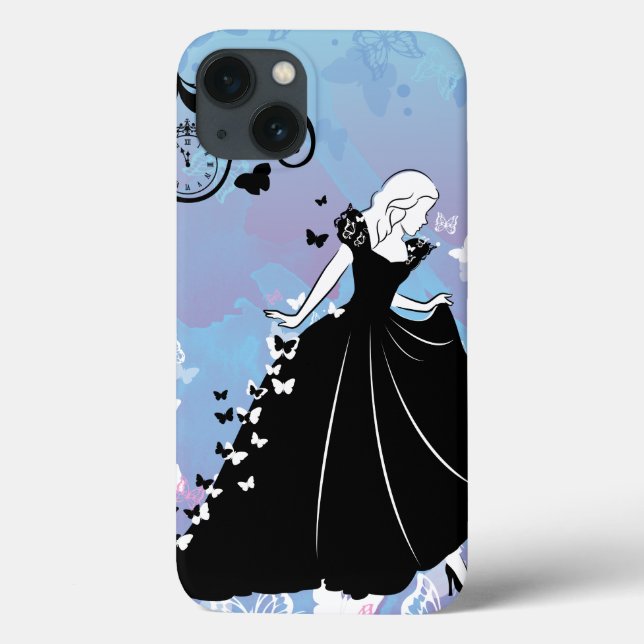 Cinderella Butterfly Dress Silhouette Case-Mate iPhone Case (Back)