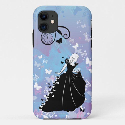 Cinderella Butterfly Dress Silhouette iPhone 11 Case