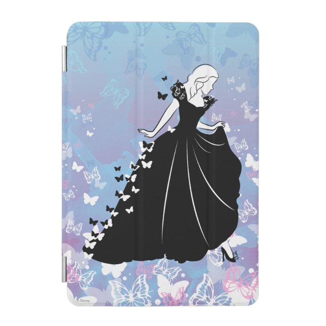 Cinderella Butterfly Dress Silhouette iPad Mini Cover (Front)