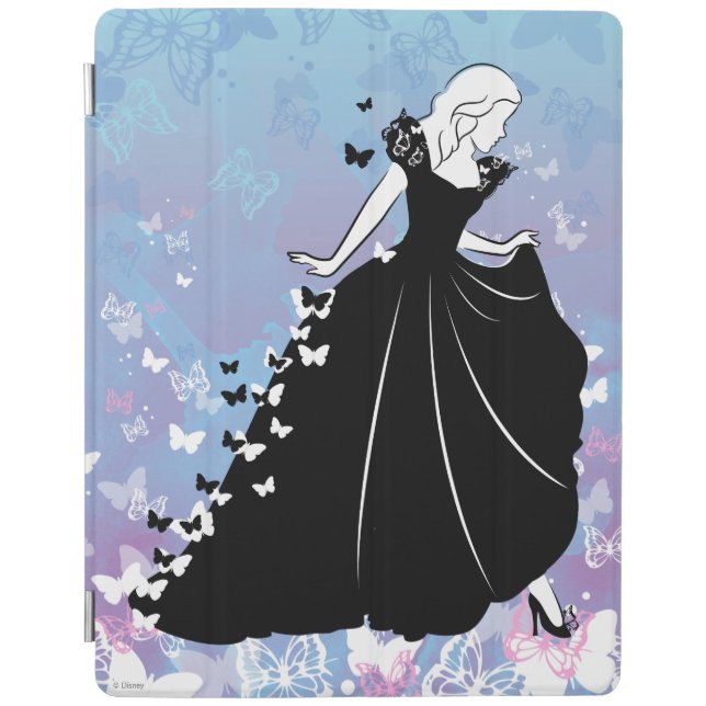 Cinderella Butterfly Dress Silhouette iPad Smart Cover (Front)