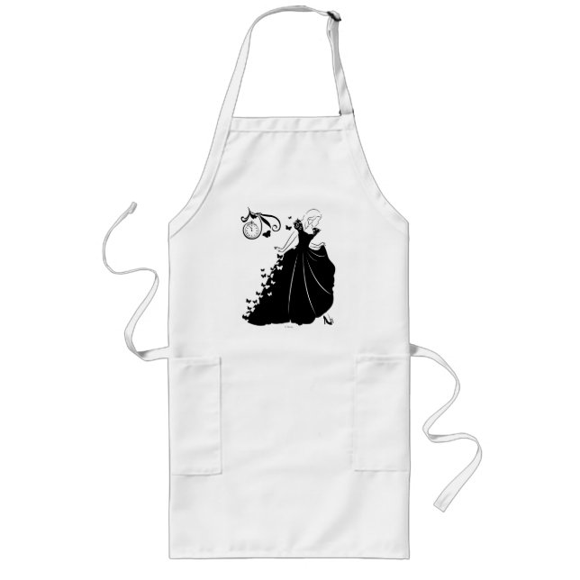 Cinderella Butterfly Dress Silhouette Long Apron (Front)