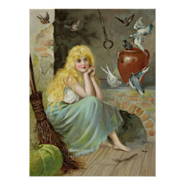 Cinderella by the fireside CC1170 Jenny Nyström Poster
