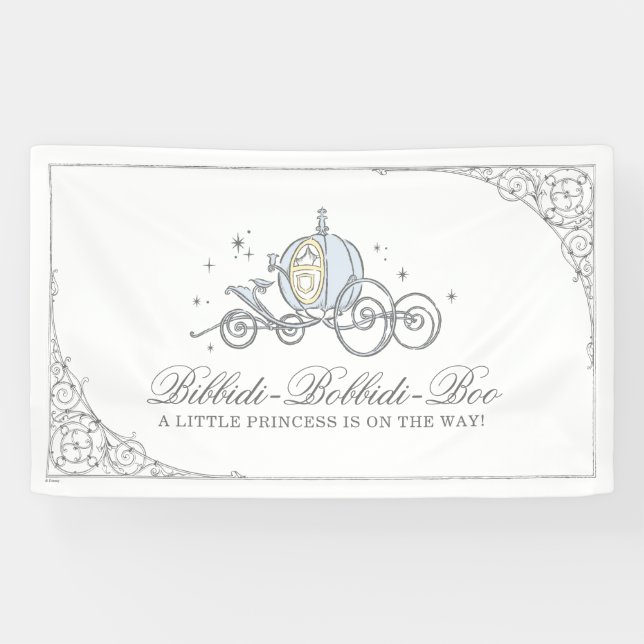 Cinderella Carriage | Fairytale Baby Shower Banner (Horizontal)