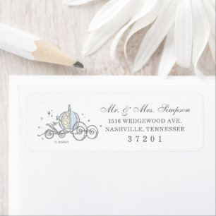 Cinderella Carriage   Fairytale Baby Shower Label