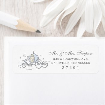 Cinderella Carriage | Fairytale Baby Shower Label by DisneyPrincess at Zazzle