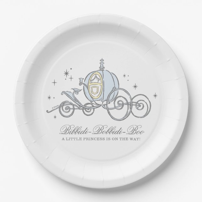 Cinderella Carriage | Fairytale Baby Shower Paper Plates (Front)