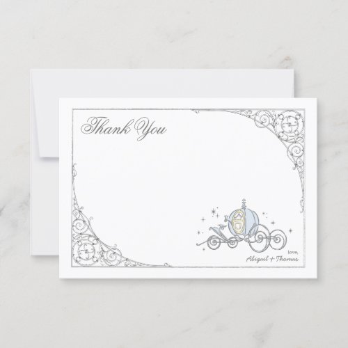 Cinderella Carriage  Fairytale Thank You Invitation