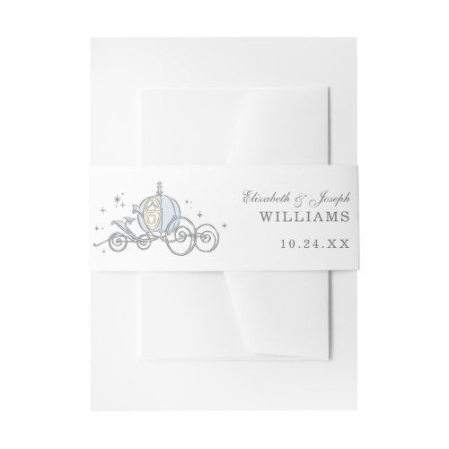 Cinderella Carriage | Fairytale Wedding Invitation Belly Band