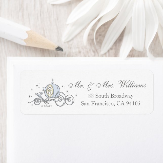 Cinderella Carriage | Fairytale Wedding Label (Insitu)