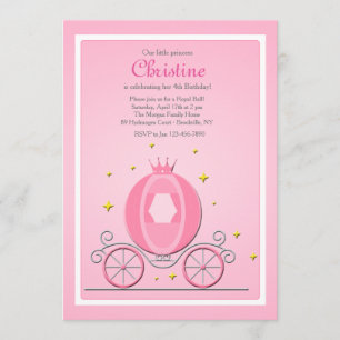 Cinderella Carriage Invitation
