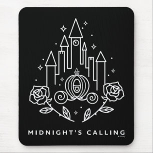 Cinderella Carriage Outline "Midnight's Calling" Mouse Pad