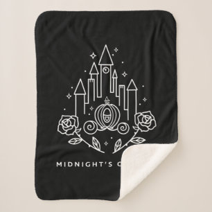 Cinderella Carriage Outline "Midnight's Calling" Sherpa Blanket