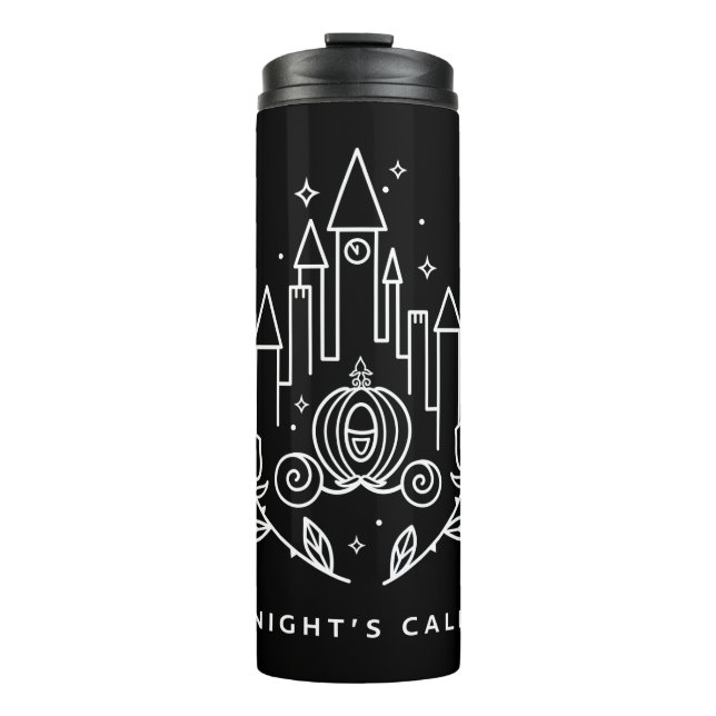 Cinderella Carriage Outline "Midnight's Calling" Thermal Tumbler (Front)