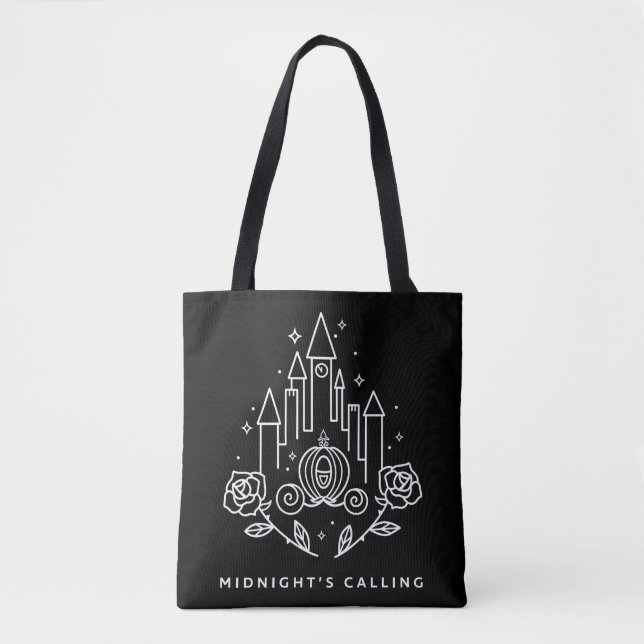 Cinderella Carriage Outline "Midnight's Calling" Tote Bag (Front)