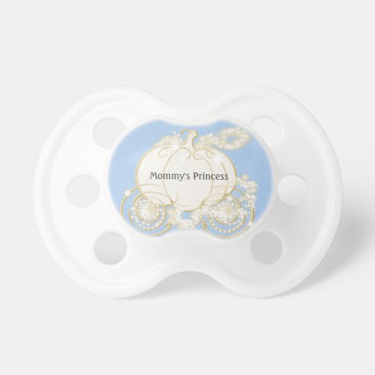 Cinderella Carriage Personalized Custom Pacifier (Front)