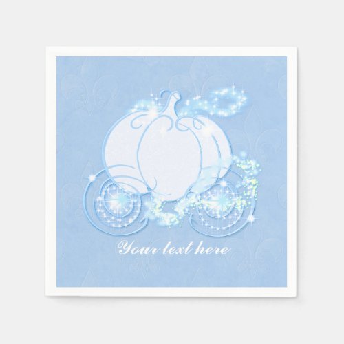 Cinderella Carriage Storybook Princess Napkins