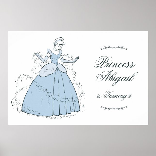 Cinderella Castle | Fairy Tale Birthday Poster (Front)