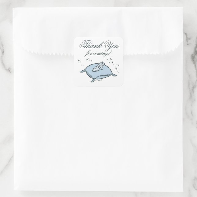 Cinderella Castle | Fairy Tale Birthday Square Sticker (Bag)