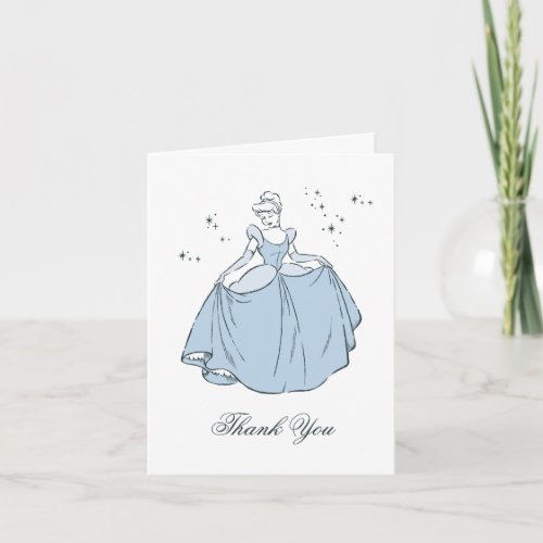Cinderella Castle  Fairy Tale Birthday Thank You Card