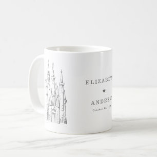 Cinderella Castle   Fairy Tale Castle Wedding Coffee Mug