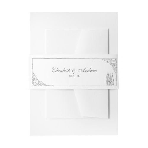 Cinderella Castle | Fairytale Save the Date Invitation Belly Band