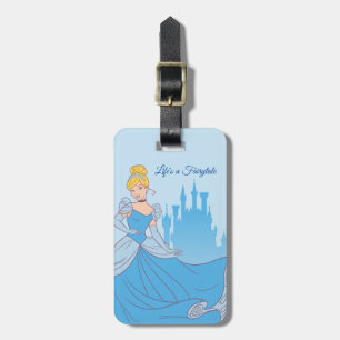 Cinderella & Castle Graphic Luggage Tag