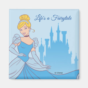 Cinderella & Castle Graphic Magnet
