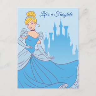 Cinderella & Castle Graphic Postcard