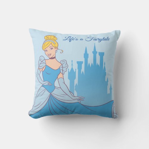 Cinderella  Castle Graphic Throw Pillow