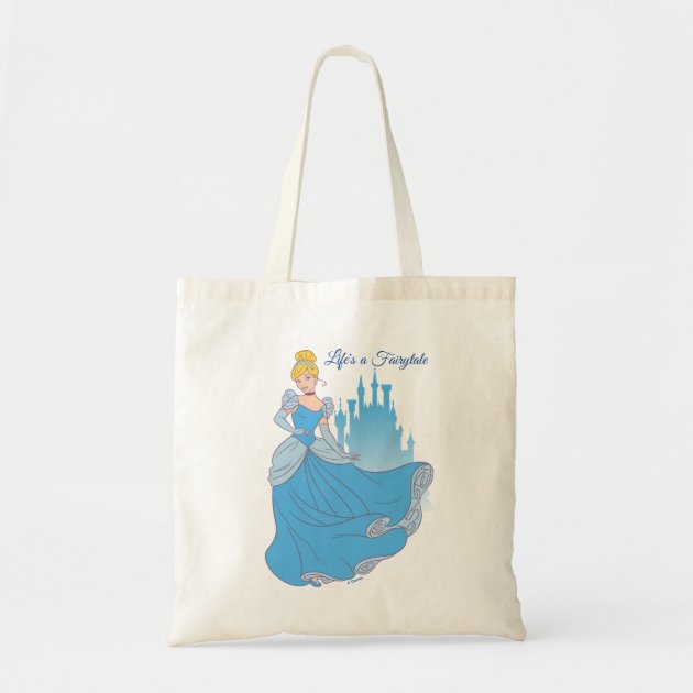 Cinderella & Castle Graphic Tote Bag | Zazzle