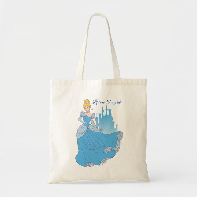 Cinderella & Castle Graphic Tote Bag (Front)