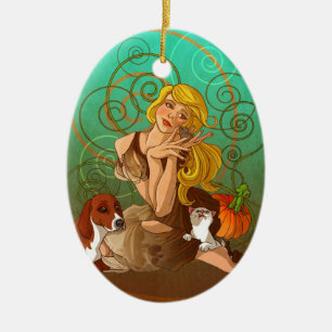 Cinderella Ceramic Ornament