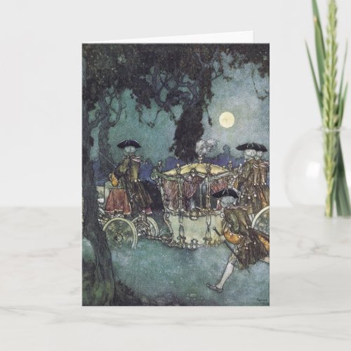 Cinderella Coach Fairy Tale Card