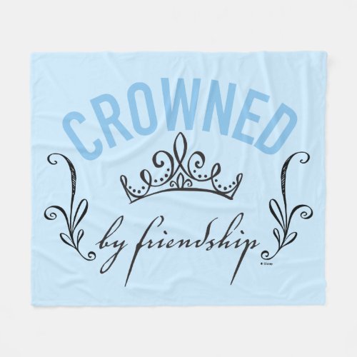 Cinderella  Crowned By Friendship Fleece Blanket