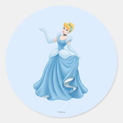 Cinderella Dancing Classic Round Sticker