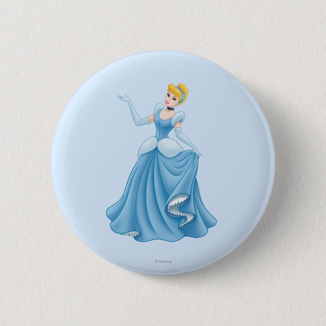 Cinderella Dancing Pinback Button (Front)
