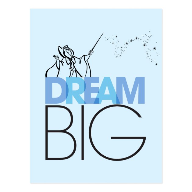 Cinderella | Dream Big Postcard | Zazzle.com