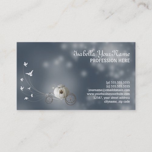Cinderella Dream Business Card Template