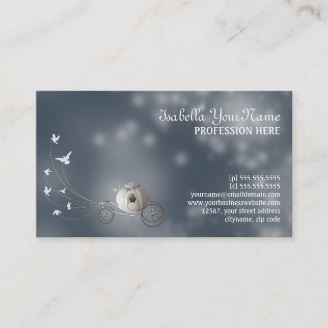 Cinderella Dream Business Card (Front)