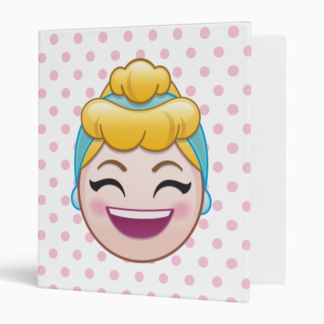 Cinderella Emoji | Cinderella - Happy 3 Ring Binder (Front/Inside)
