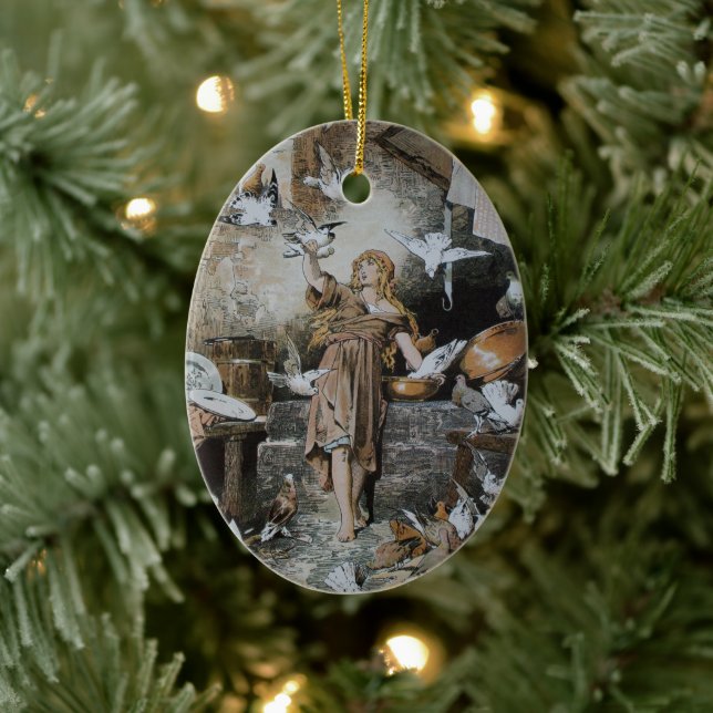 Cinderella – Fairy tale – Märchen – Grimm Ceramic Ornament (Tree)