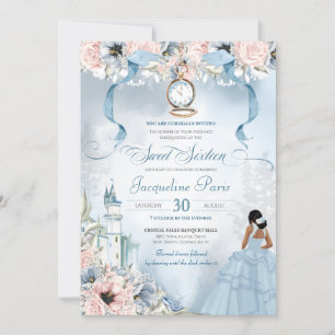 Cinderella Fairy Tale Princess Sweet 16 Birthday I Invitation
