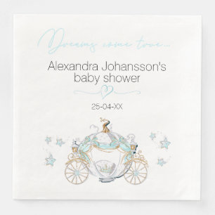 Cinderella Fairy Tale Pumpkin Carriage Paper Dinner Napkins