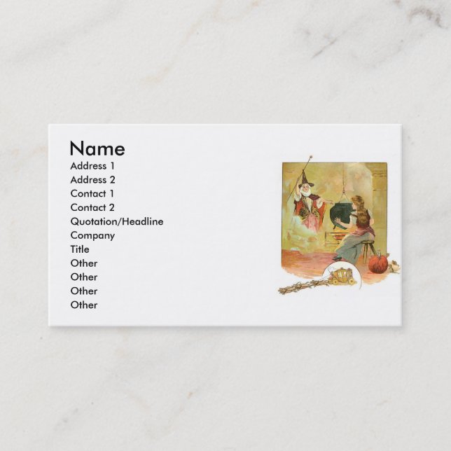 Cinderella Fairytale Business Card (Front)