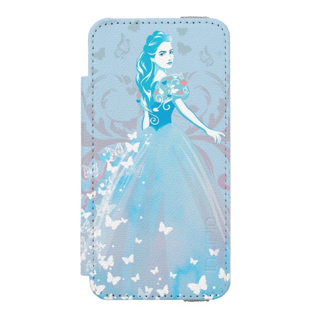 Cinderella Fanciful Butterfly Flourish Incipio iPhone Wallet Case (Folio Front)