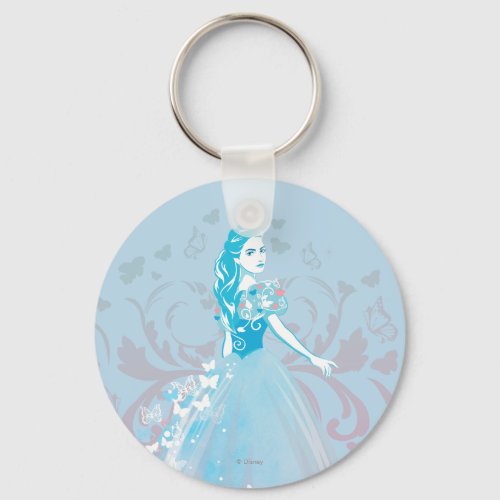 Cinderella Fanciful Butterfly Flourish Keychain