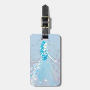 Cinderella Fanciful Butterfly Flourish Luggage Tag
